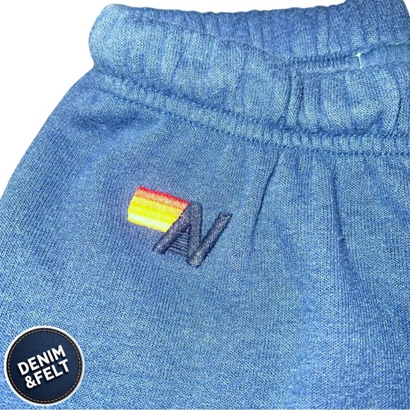 Aviator Nation Women’s Blue Lightning Bolt High Waist Sweatpants/Joggers 💙⚡️ - Picture 3 of 10